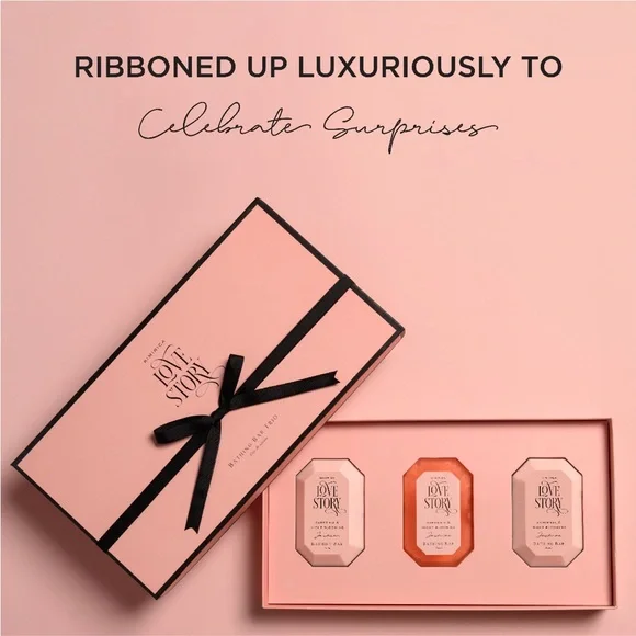 Kimirica Love Story handmade bathing soap bar gift box - pack of two - Picture 6 of 10